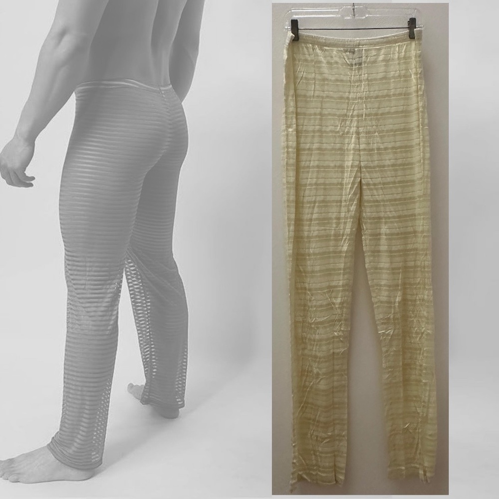 Andres Velasco Mesh Stripe Lounge Pants Gently worn